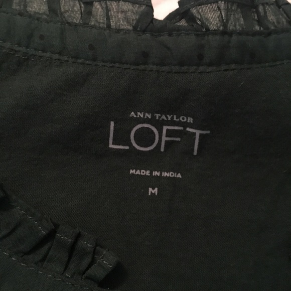 Loft Henley style t shirt with ruffle - Picture 4 of 4